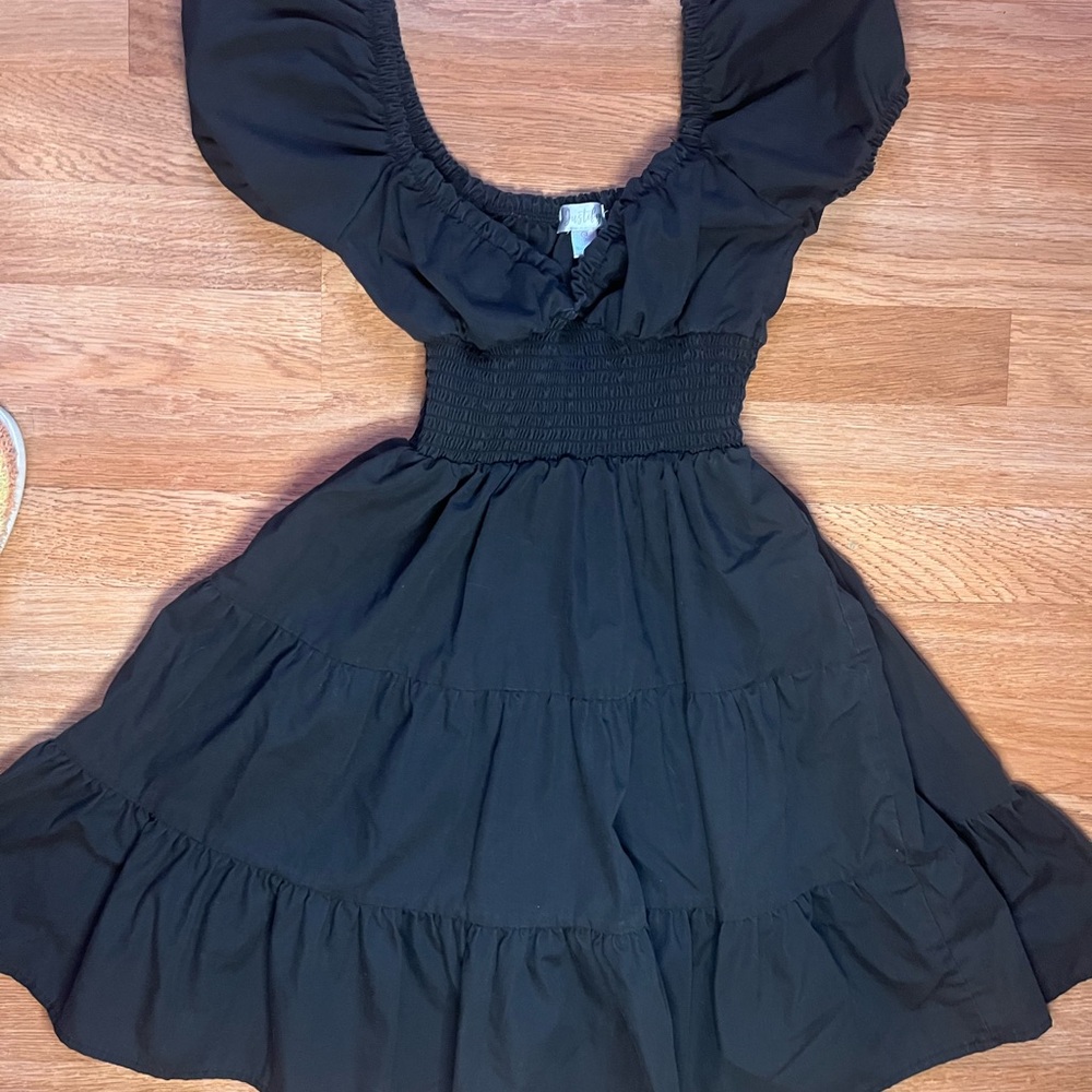Justice Black Ruffle Dress - Picture 3 of 5